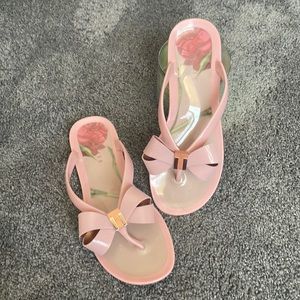 Ted Baker Pink/Rose Gold Bow Sandal